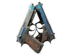 Item StatTrak™ Dual Berettas | Urban Shock (Battle-Scarred)