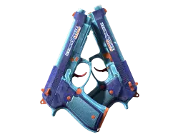StatTrak™ Dual Berettas | Hydro Strike (Minimal Wear)