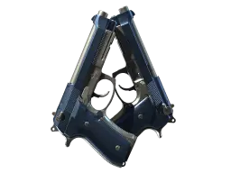 Item Dual Berettas | Anodized Navy (Minimal Wear)