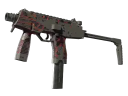 StatTrak™ MP9 | Ruby Poison Dart (Battle-Scarred)