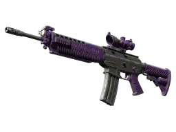 SG 553 | Ultraviolet (Battle-Scarred)