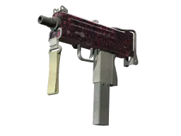 Item MAC-10 | Red Filigree (Field-Tested)