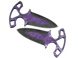 Item ★ StatTrak™ Shadow Daggers | Ultraviolet (Battle-Scarred)
