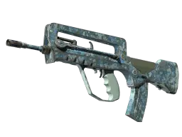 FAMAS | Cyanospatter (Field-Tested)
