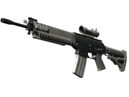 SG 553 | Damascus Steel (Battle-Scarred)