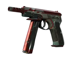 CZ75-Auto | Red Astor (Battle-Scarred)