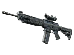 Item SG 553 | Waves Perforated (Battle-Scarred)
