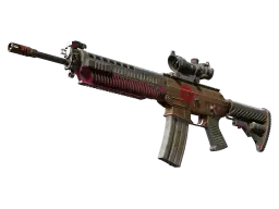 SG 553 | Berry Gel Coat (Battle-Scarred)