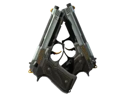 Item StatTrak™ Dual Berettas | Ventilators (Factory New)